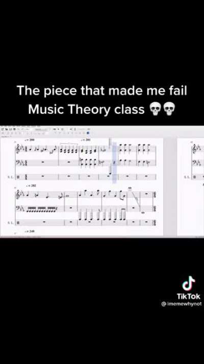 "The piece that made me fail Music Theory Class"