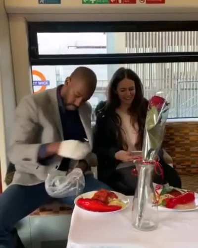 A date on the train