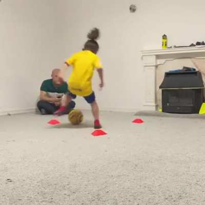 Amazing footwork