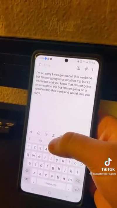 Predictive text emo song