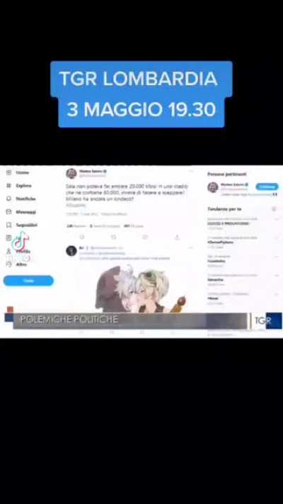 Someone tweeted a Razor/Bennett fanart to a politician and somehow ended up on an Italian news program