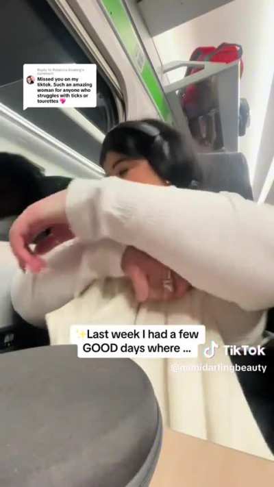 She said she hasn't got tourettes but the tapping on the window seems odd, it looks forced. I think someone just slipped up with their fraud act 🤦🏻&zwj;♀️