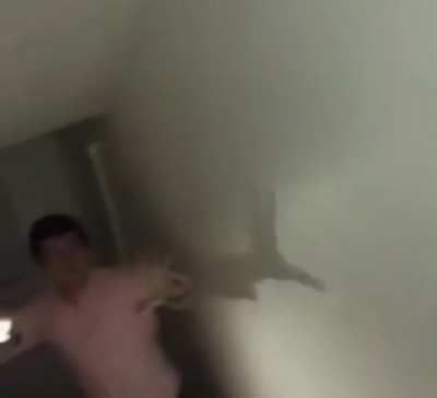 Throwing a Xbox down the stairs