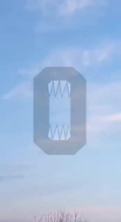 Incoming cruise missile on Ukrainian airbase in Chornobaivka, Ukraine