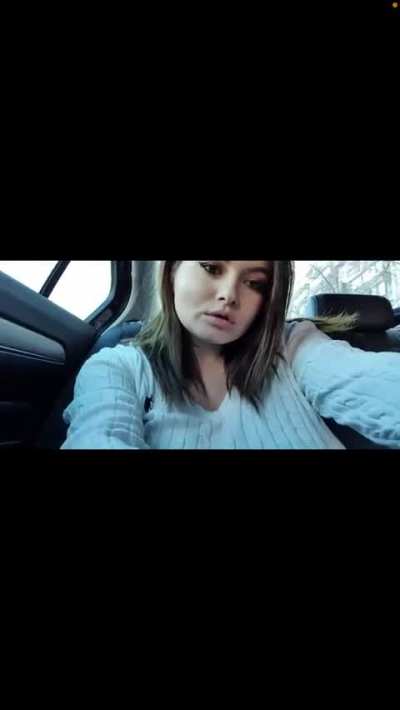 In the car