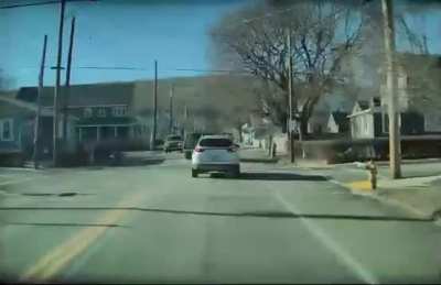 Don&rsquo;t mind me, just backing through an intersection