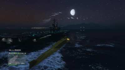 Just a size comparison of the USS Lexington compared to the Kosatka