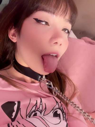 Pull my leash so all of your cum is inside