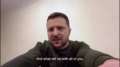 President Zelensky: "Dec 31st... Today's Russian missile attack is NOT the end of the year, no matter how much the terrorists want it. It's the outcome of Russia's fate. Thanks to everyone who protects Ukraine, everyone on the front line, everyone who fig
