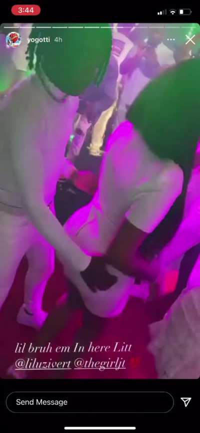 Lil Uzi bending JT over