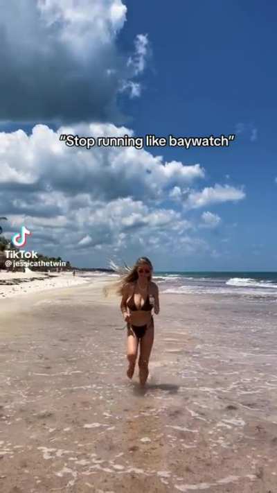 Never stop running like baywatch