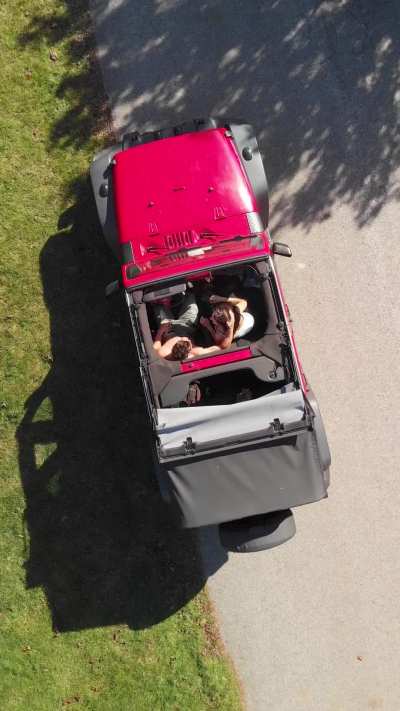 Couldn't keep our hands off one another when he picked me up today so had to pull over...