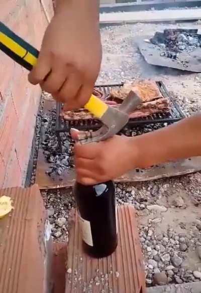 No corkscrew? No problem.