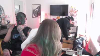 Jack Perry takes a bump on Anna Jay's twitch stream