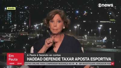 Haddad confirma para Eliane Catanhede que a taxa&ccedil;&atilde;o para cobrir o aumento da faixa de isen&ccedil;&atilde;o do IR ser&aacute; sobre apostas online, n&atilde;o sobre games
