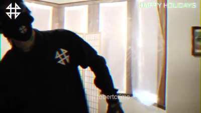Alleged Highland Park Shooter dancing to a video titled"Happy Holidays"