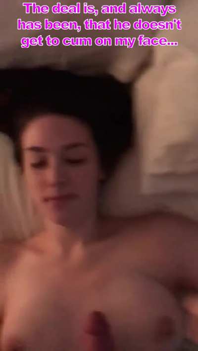 Sister doesn&rsquo;t like it when her brother cums on her face.