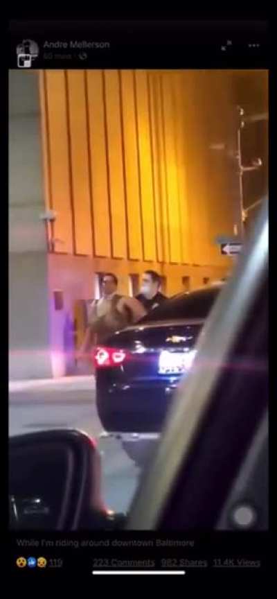 Angry Baltimore woman punches police officer in the face, quickly gets a clock to the jaw and a good nights sleep 😴✨🥱✨