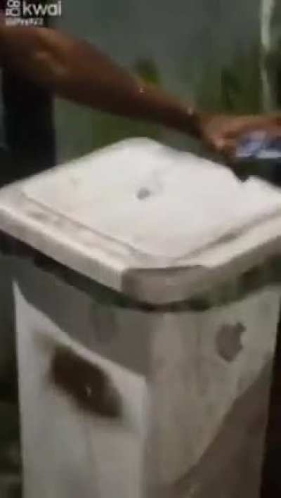 Guy plays a nasty prank on his "friend"