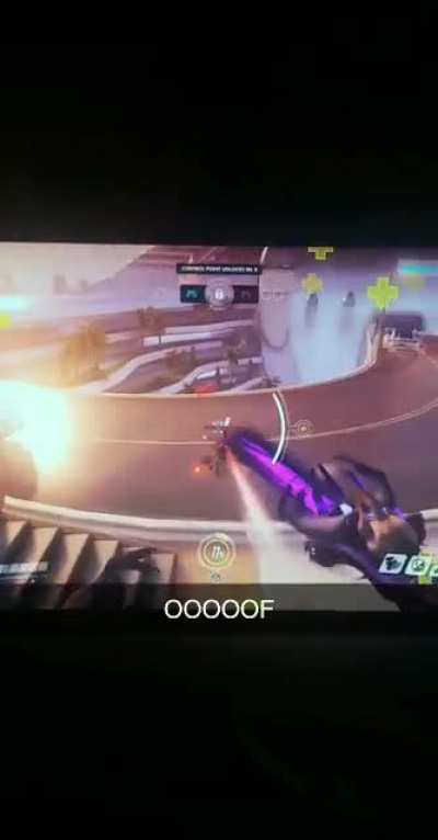 The video I was watching and the Overwatch game I was playing synced up perfectly