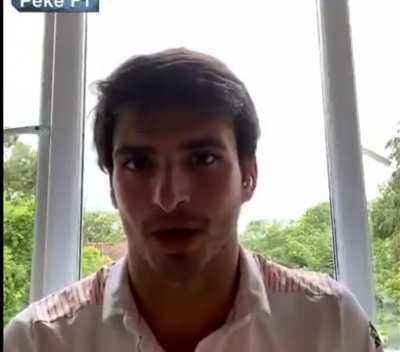 Carlos Sainz describes his confusion when Lando's reaction to the announcement of his move to Ferrari was simply "Soy Lago" (I am a lake)