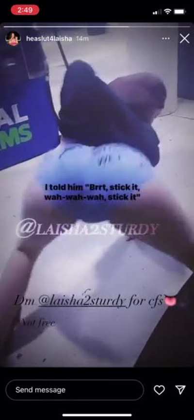 Damnnnnnn laisha 😩😩😩😩 somebody post some underwear videos of her