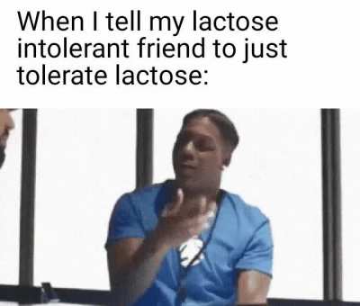 Just tolerate it smh my head