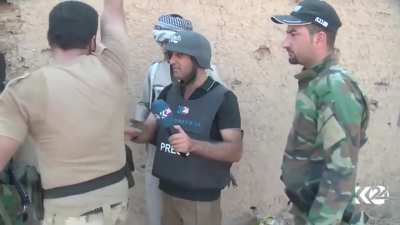 Peshmerga shoots ISIS members on Live TV