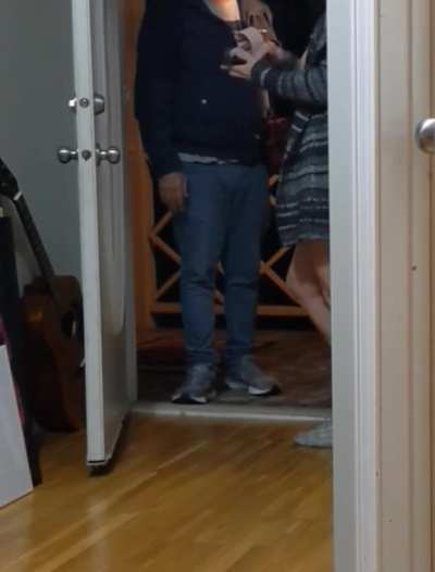 My friend has been dreaming of me doing the pizza dare since we first met, so I decided to do it and give him the video as a Christmas present&hellip; (f)irst time and it was FAR more wild than I expected!! ..ending with me cumming and then giving the guy a BJ! 