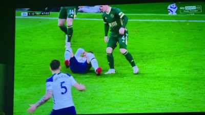 Fleck Stamp on Lo Celso&rsquo;s Head (No Foul Given)
