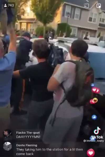 Guy calls black neighbor The N Word and calls his family monkeys. When he found out that he was being recorded, he shouted out his address and told people to "Come see me", and they did all 150 of them