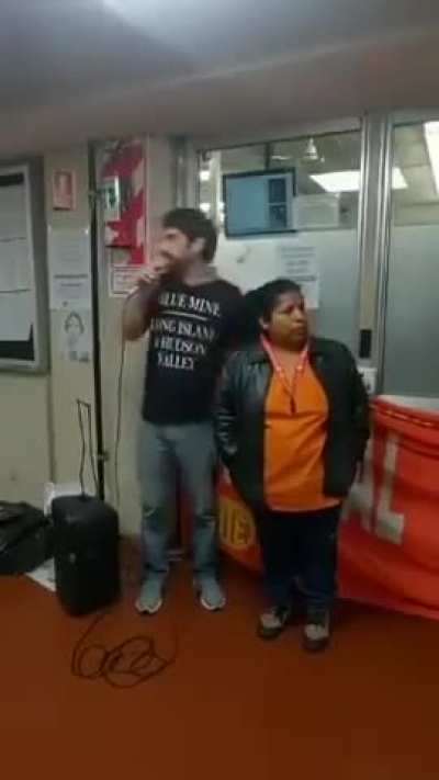 Inadaptados del Polo Obrero y ATE realizaron una protesta adentro del Hospital Garrahan con parlantes y bombos