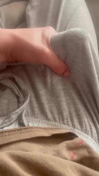 throbbing and making spots