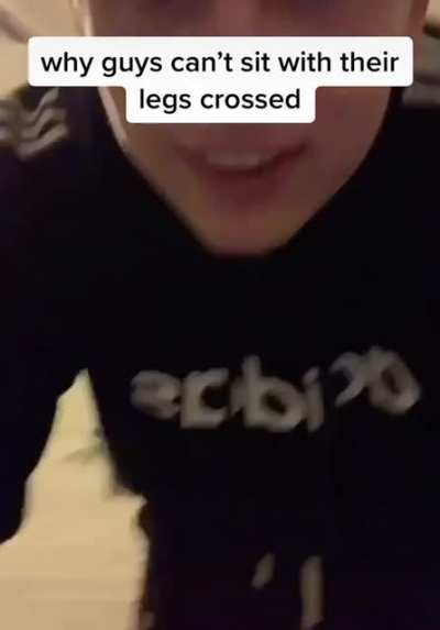 Why guys can&rsquo;t sit with their legs crossed
