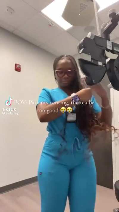 In the scrubs 