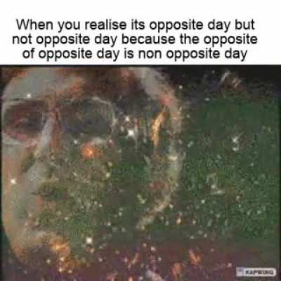 This meme is one day late