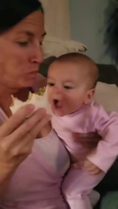 Give this baby some solid food!
