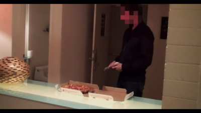 Pizza guy touched her pussy