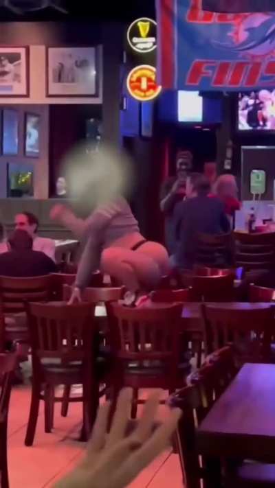 Too much fun at the bar
