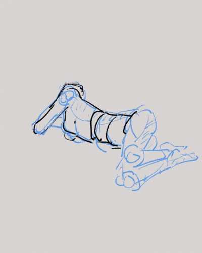 30 mins poses - G-pen -Reference nude poses Youtube ("New Masters Academy)- [They had nice nice classical music and clock timer]