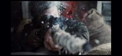 In Saving Private Ryan (1998), in this sniper scene you see Private Jackson&rsquo;s gun flare, you see the German sniper get shot, and then you hear the gunshot. Similar to how you would in real life.