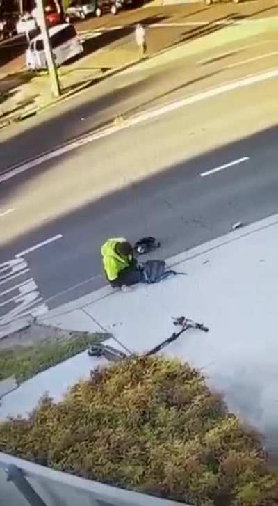 HMFT after I speed down the path on my scooter