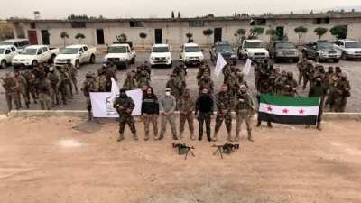 Syrian rebels sing along to the 