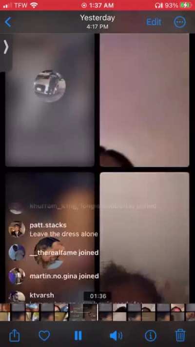 She was going crazy on live with that fat shit 😩😩