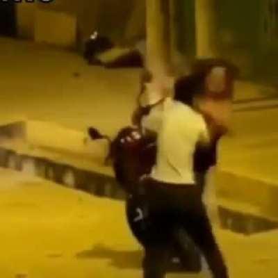 Guy tries to bully his gf and learns a lesson