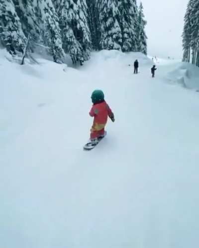 This is Emma. She&rsquo;s 4 years old and steadier on a snowboard than I am on a stepstool.