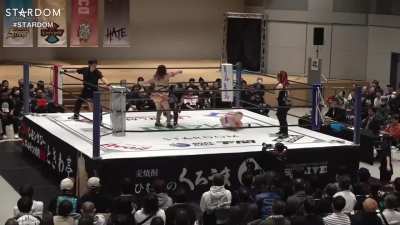 Rian double team wishboned by Osita and Teotleco