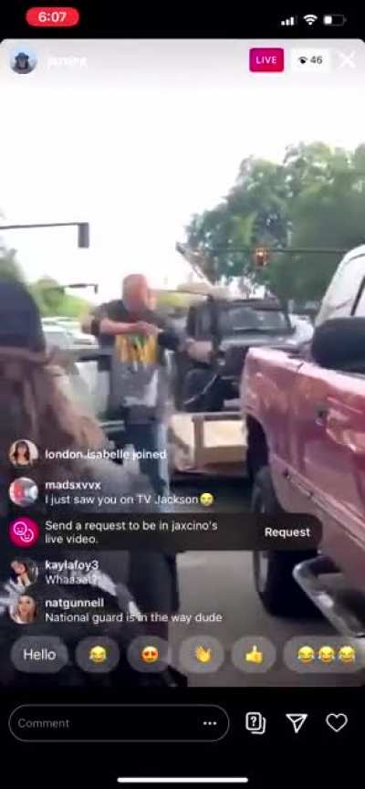 Crazy geezer pulls a bow &amp;amp; arrow on mob during unrest last summer.