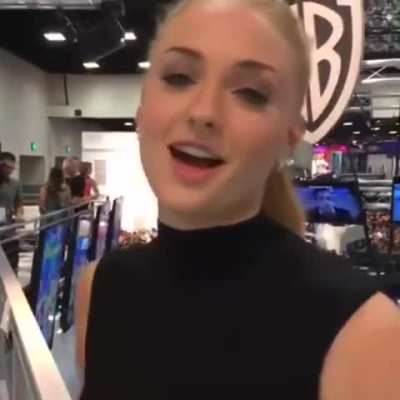 Sophie Turner acting like that can get anyone instantly hard.
