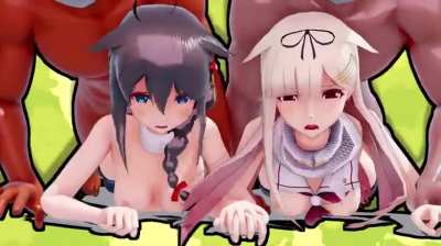 Shimakaze &amp;amp; Fleet Girls - Kanmusume's Super Affection [MMD R18] 